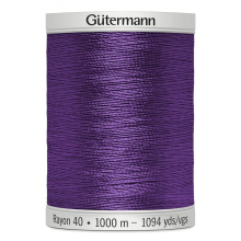 Gutermann No 40 Sulky Rayon Embroidery Thread 1122 - 1000 Metres - each