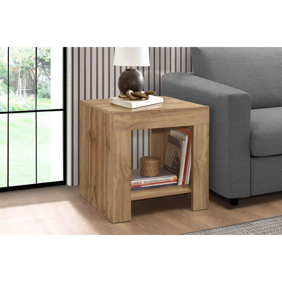 Oak Lamp Table New Birlera Compton Square Side Table