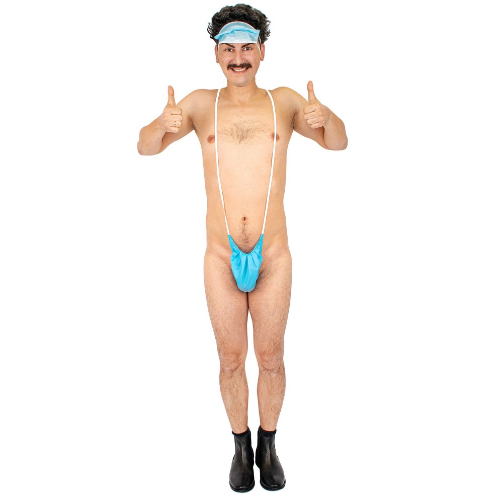 Men's blue mankini