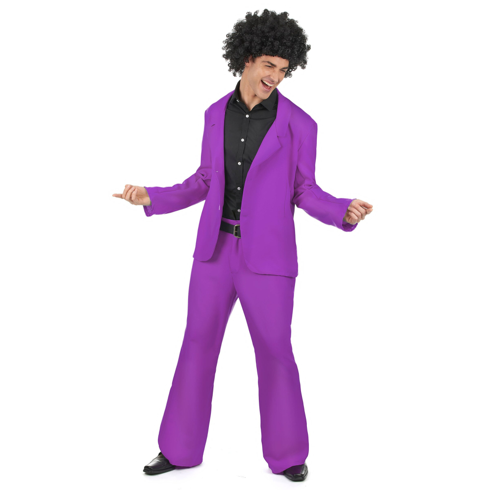 (M / L) Adult purple disco costume