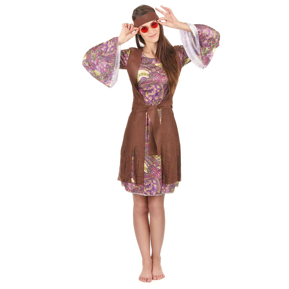 (M / L) Women's paisley pattern hippie costume