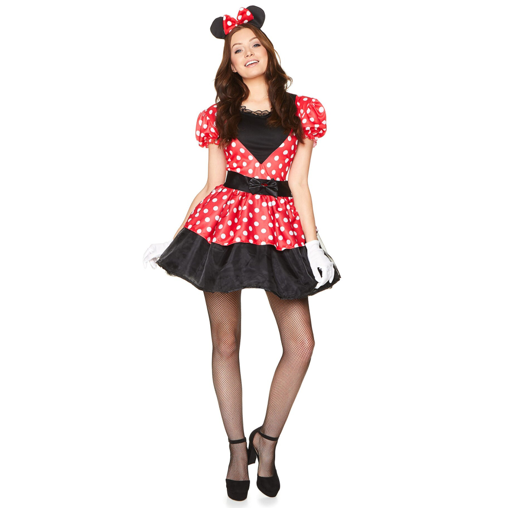 Rubies (Xs) Miss Mouse Costume For Women Red/White