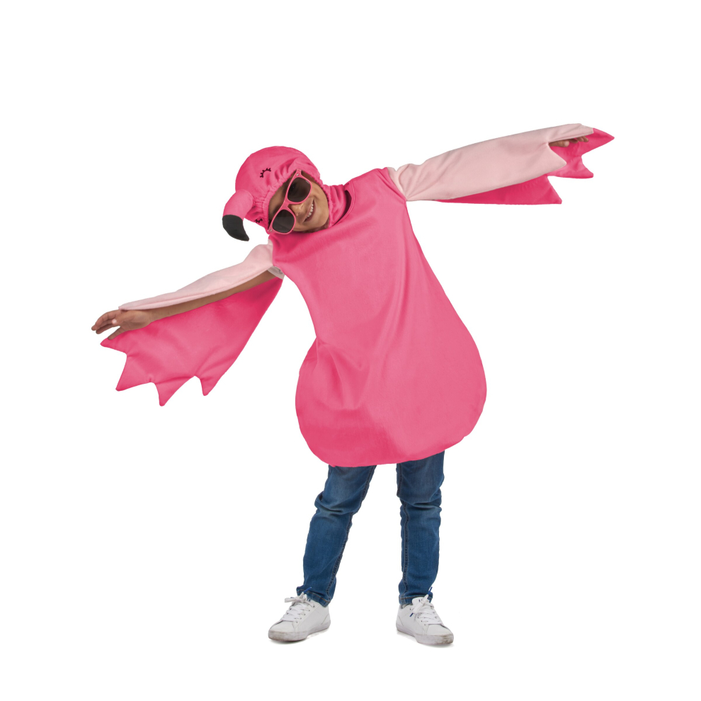 (M 7-9 years (120-130 cm)) Children's pink flamingo costume