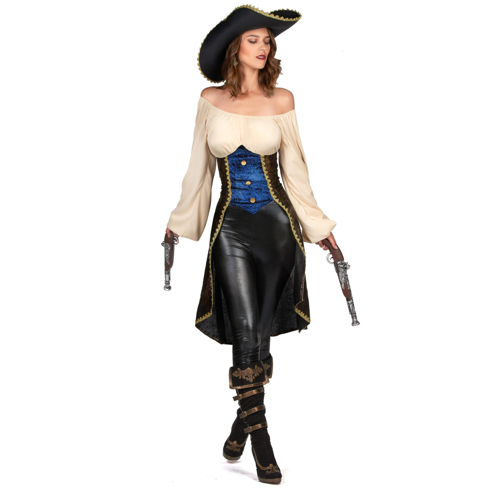 Rubies (Small) Women's Pirate Costume Brown