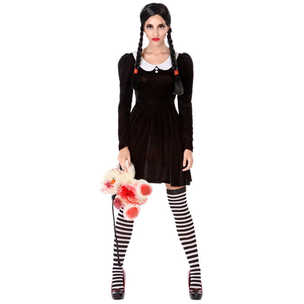 Rubies (M / L) Macabre Schoolgirl Costume For Women Black