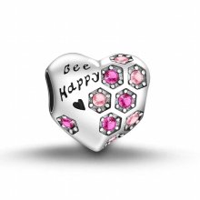 Silver 925 Honey Jar Girl Cup Charm Bead Pendant Fit pendant Bracelet DIY Fine Sterling Jewelry Gift