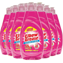 12 x ELBOW GREASE PINK BLUSH WASHING UP LIQUID 600ml