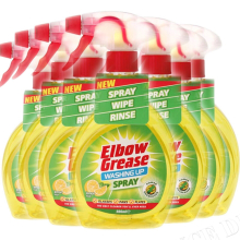 12 x ELBOW GREASE TRIGGER LEMON FRESH WASHING UP LIQUID 500ml