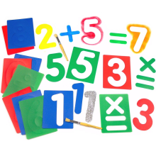 Large Numbers & Symbols Stencil Cut Out Template