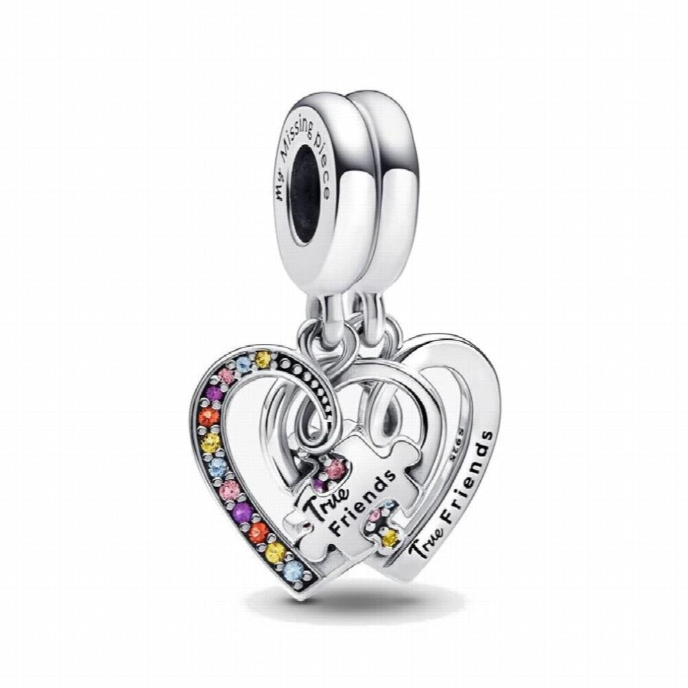100% 925 Sterling Silver Charm Beads Happy Family for Bracelets Womens Birthday Boutique Jewelry