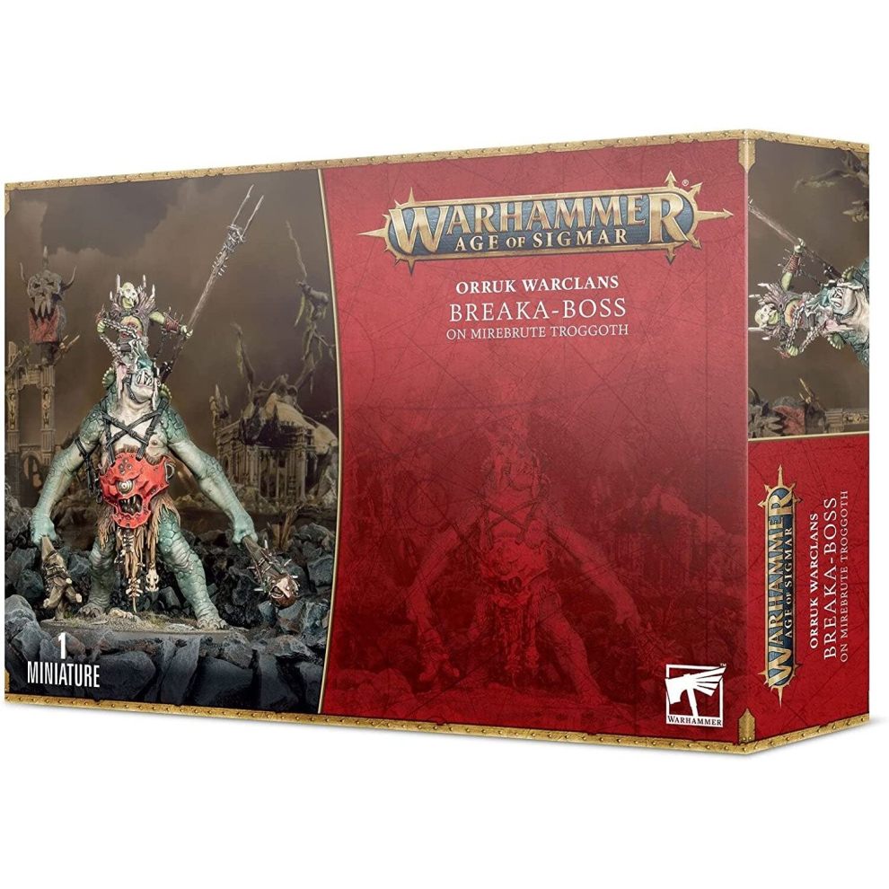 Games Workshop - Warhammer Age of Sigmar - Orruk Warclans: Breaka-Boss On Mirebrute Troggoth