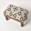 Homescapes (50 x 30 x 40 cm) Reva Black Geometric Footstool 5