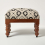 Homescapes (50 x 30 x 40 cm) Reva Black Geometric Footstool 1