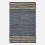 Homescapes (Grey, 60 x 90 cm) Recycled Leather Handwoven Stripe Rug 2