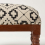 Homescapes (50 x 30 x 40 cm) Reva Black Geometric Footstool 4