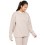 Ze Enzo (XL, Beige) Enzo Womens Oversized Sweatshirt 2