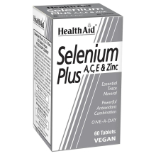Selenium Plus With Vitamins A, C, E & Zinc 60 Tablets, Boosts And Helps Regulate The Immune System, Dietary Supplement
