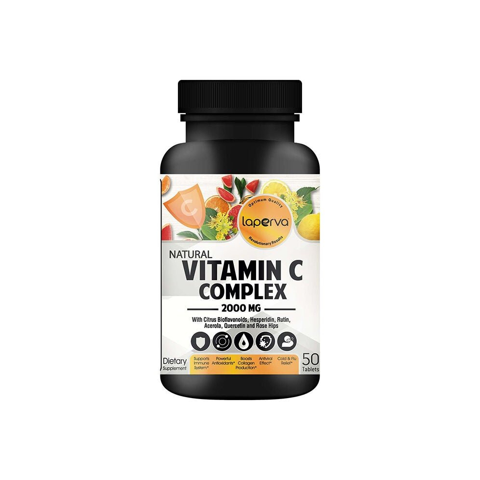 Vitamin C Complex 2000 Mg -Prevent Cold And Flu Immunity Antioxidant & Skincare Booster 50 Tablets, Dietary Supplement