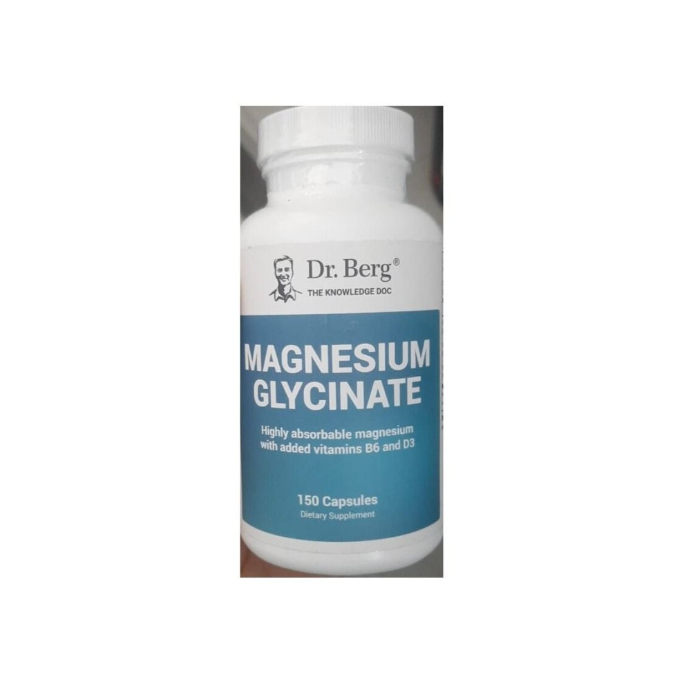 Dr. Berg'S Magnesium Glycinate 400Mg Fully Chelated Magnesium For Stress, Calm, Relaxation & Sleep Support, Dietary Supplement, 150 Capsules
