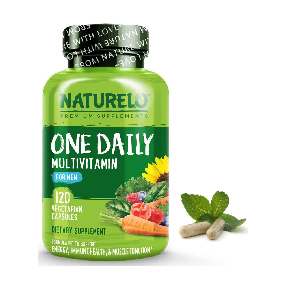 Naturelo One Daily Multivitamin For Men With Vitamins & Minerals Boost Energy & General Health, Dietary Supplement, 120 Capsule