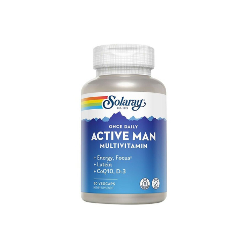 Solaray Once Daily Active Man Multivitamin & Mineral, Multivitamin For Cardiovascular, Support ...