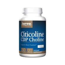 Jarrow Formulas Citicoline (Cdp Choline) 250 Mg 60 Capsules, Supports Brain Health & Attention Performance, Dietary Supplement
