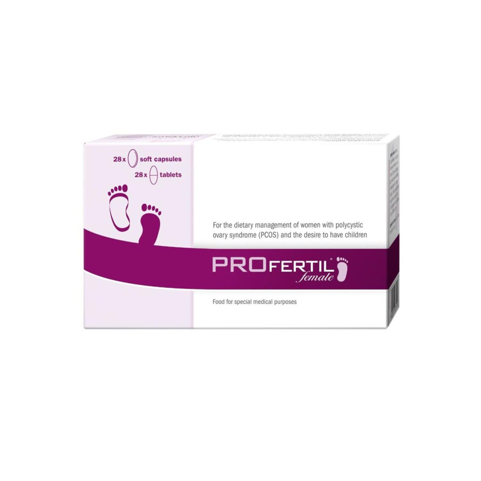 Profertil Female Contains Folic Acid, Selenium And Vitamin E, 56 Tablets, Dietary Supplement