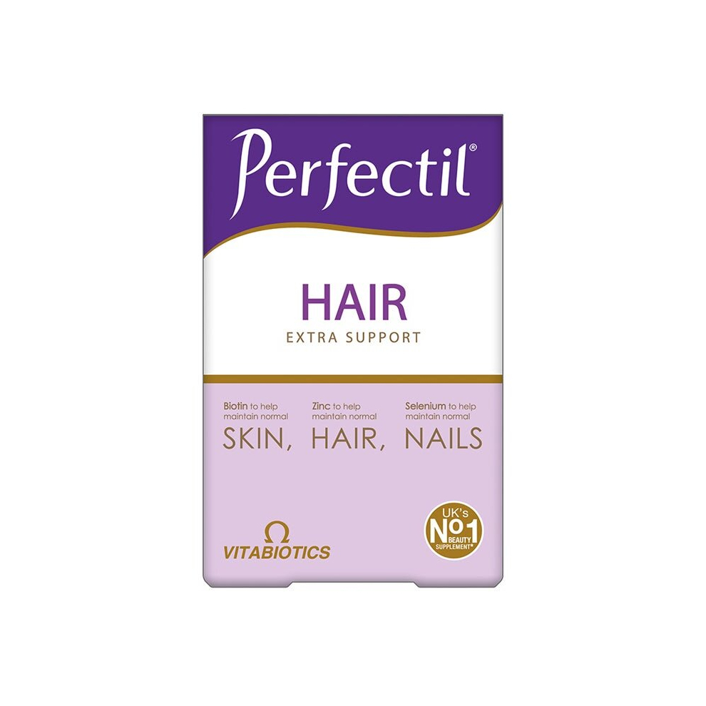 Vitabiotics Perfectil Multivitamin, Hair Growth Formula, Supports Thicker, Healthy Hair, With Vitamin D, E, Collagen, Biotin, Dietary Supplement