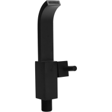 Stainless Steel Faucet, High Quality Copper Cold Water Black Mop Pool Faucet for Daily Cleaning Tasks