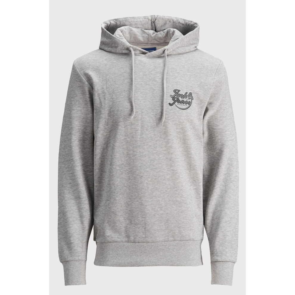 (L) JACK & JONES logo printed hooded sweatshirt