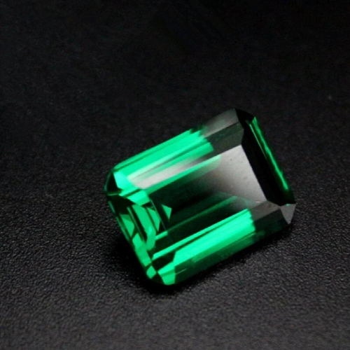 Emerald Rectangle Faceted Gemstone Emerald Cut Emerald Gem Multiple Sizes to Choose C15E 1