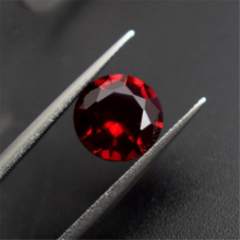 Ruby Round Faceted Gemstone Brilliant Cut Ruby Gem Dark Blood-red Ruby Multiple Sizes to Choose C09R
