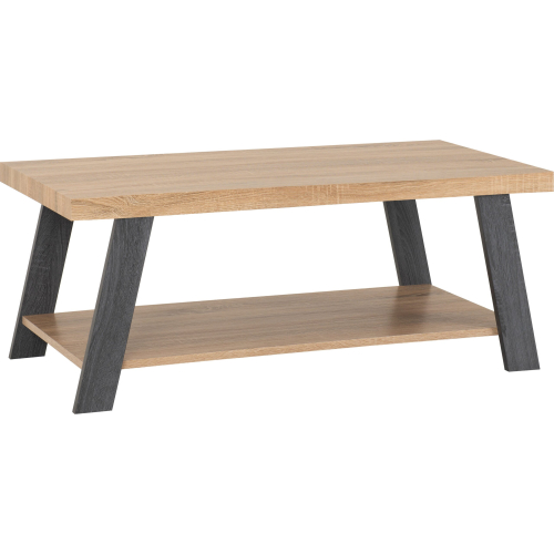 Seconique Eddie Coffee Table in Grey and Sonoma Oak Effect Finish
