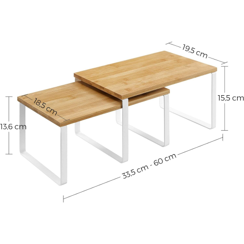 Garden Store Direct Garden Store Direct White and Natural Storage Shelves 2