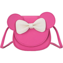Little Girls Toddlers Mini Crossbody Shoulder Bag Coin Purse with Cute Mouse Ear Bowknot
