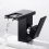 LED Waterfall Bathroom Faucet, Black 3