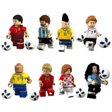 (B) 8PCS Football Basketball Rugby Sports SeriesModel Building Block Figure Toy