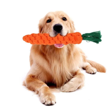 Puppy Chew Toys Dog Toys Carrot Shape Rope Teath Cleaning