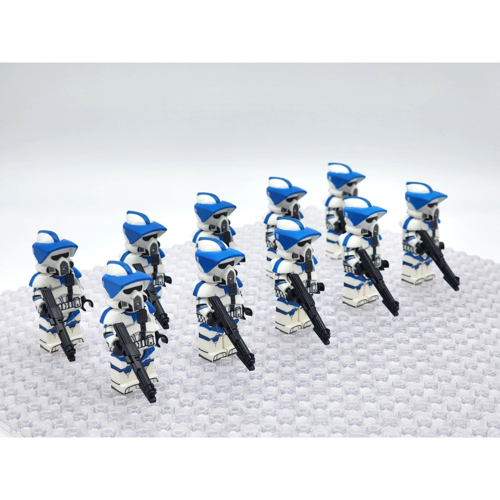 Sunvivid (Combo A) Star Wars 501St 91St Forest Arf Arc Geonosis Coruscant Clone Troopers Minifigures