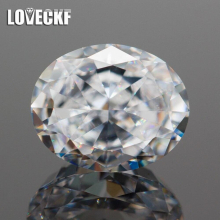Oval Crushed Ice Cut Cubic Zirconia High Carbon Lab Diamond CZ 4K Cut 5A+ for Jewelry Making