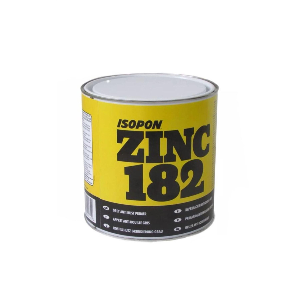 2 x U-Pol Davids Zinc 182 Isopon Anti-rust Grey Primer 1 Litre Upol