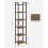 Garden Store Direct Garden Store Direct 6 Tier Rustic Brown Bookcase 2
