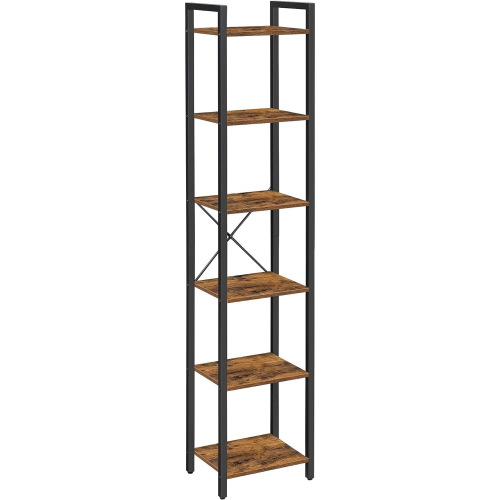 Garden Store Direct Garden Store Direct 6 Tier Rustic Brown Bookcase