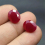 Blood-red Ruby with Inclusion Oval Cut Gemstone Egg Shape Faceted Ruby Gem Multiple Sizes to Choose C65R 5
