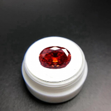 Large 13X18mm 15.0Ct Oval Shape Cut Orange Red Ruby Loose Gemstone For Jewelry Making