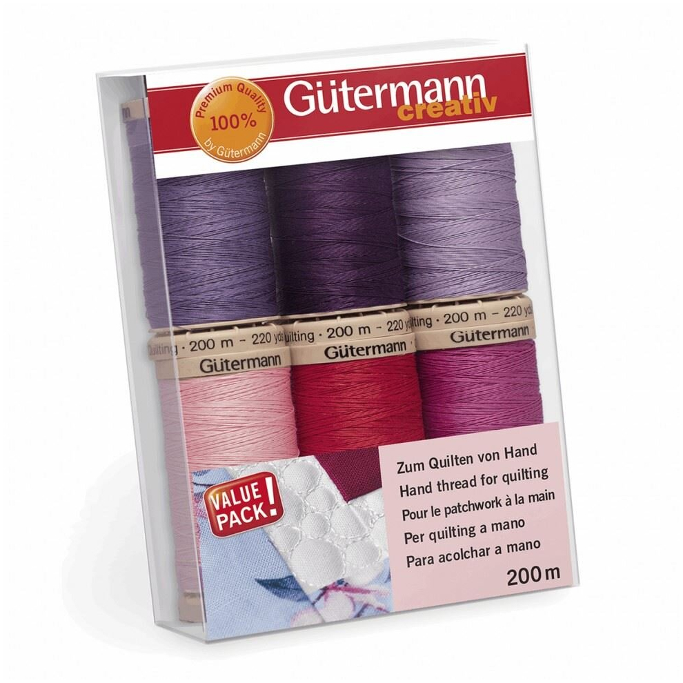 Gutermann Quilting Thread Set Warms - 200 Metres - per pack of 6