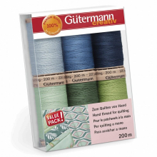 Gutermann Quilting Thread Set Cools - 200 Metres - per pack of 6