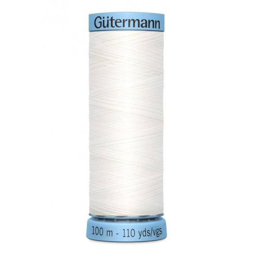 Gütermann Gutermann Pure Silk Sewing Thread White 800 - 100 Metres - each