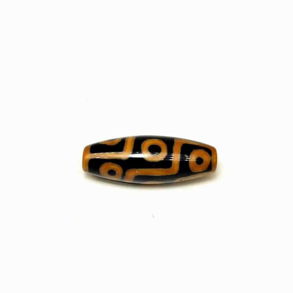 Tibet Amulet 9 eyes DZI Beads,10x30mm Agate Beads,Agate Dzi Beads,Men and women jewelry Jewelry DIY-image-OPC-PCV2KQP-NEW