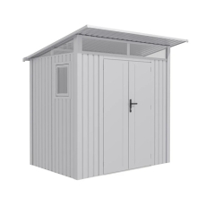 BillyOh Centro II Pent Aluminium Metal Shed White 7x6